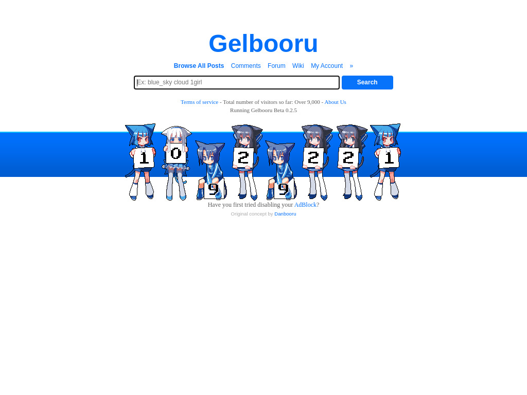 Screenshot of Gelbooru | Free Anime and Hentai Gallery
